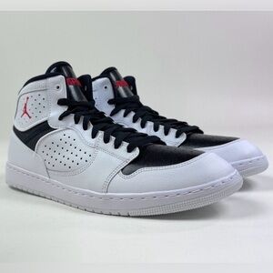 Nike Jordan Access Men 8.5 Shoes Sneakers Athletic Casual White Black AR3762-101
